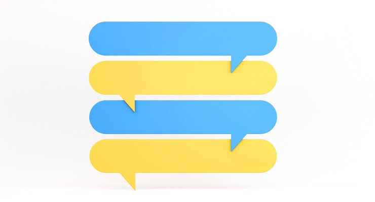 Photo 3d speech bubbles on white background ,communication and social media concept,3d illustration background