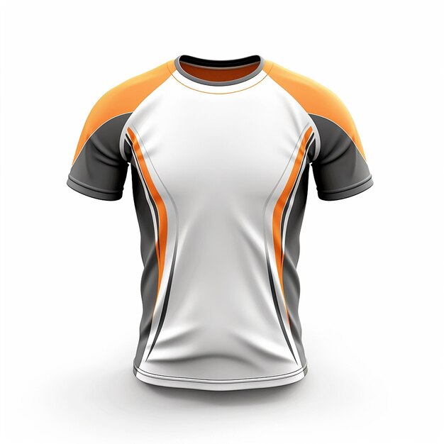 Photo 3d sport tshirt isolated white background