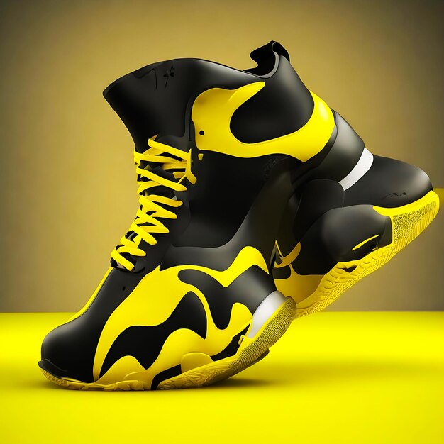 3d sports shoe design illustration cartoon style concept generated by ai