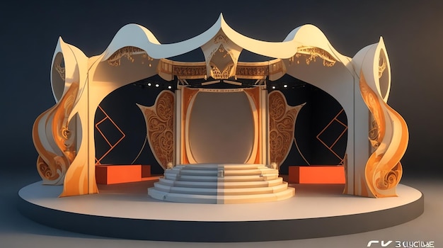 3d stage for culture program ai image