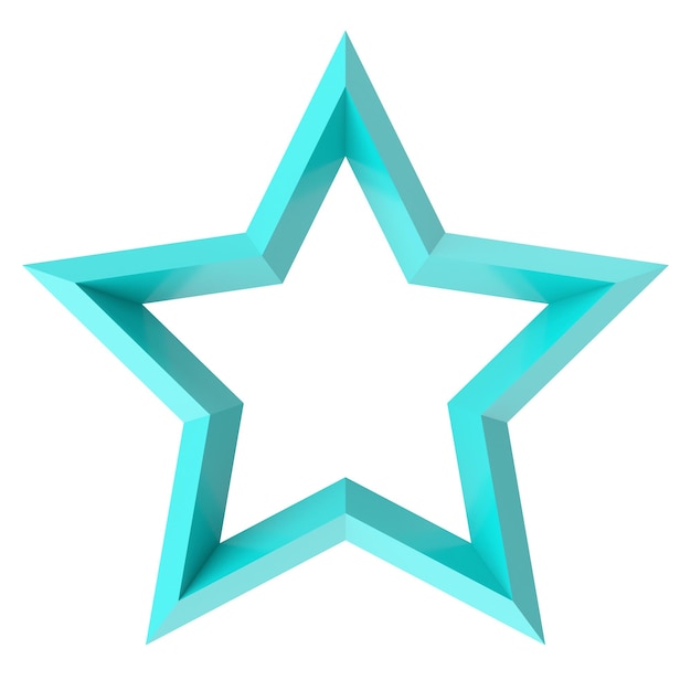 3D star 3D illustration