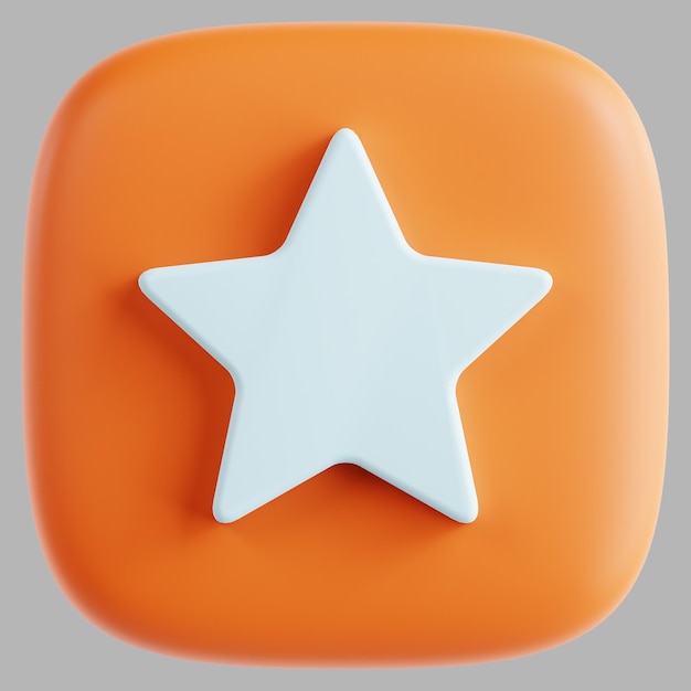 Photo 3d star button