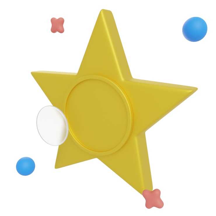 Фотография иллюстрация 3d star seller badge