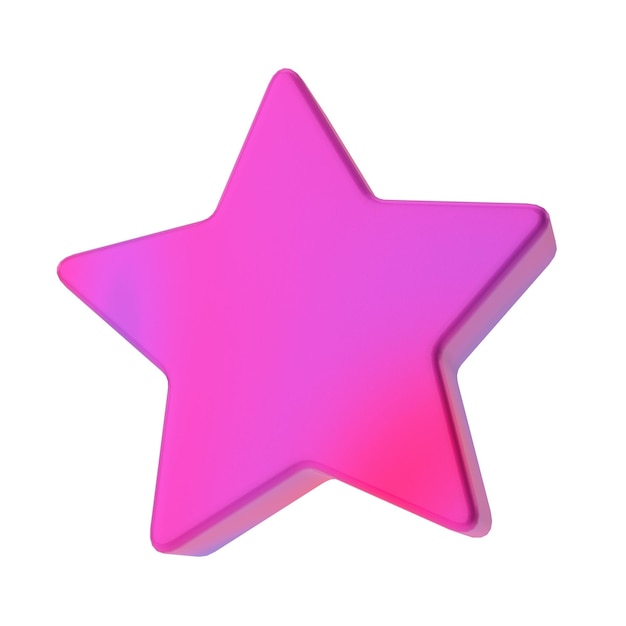 3D star shape 3D geometric shape