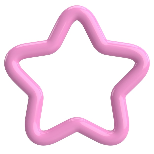 Photo 3d star star icon 3d illustration