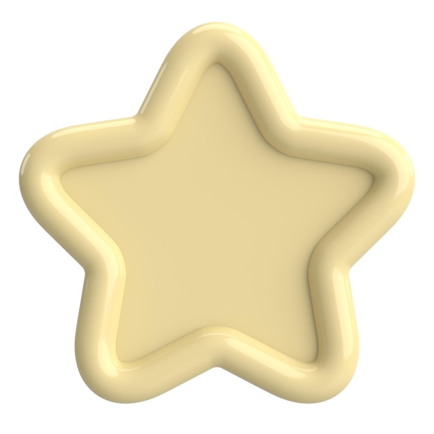 3D star Star icon 3D illustration