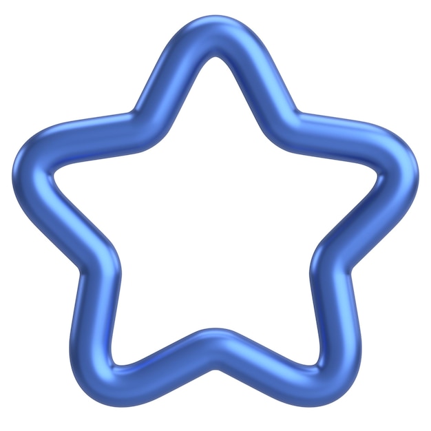 3D звезда Икона звезды 3D иллюстрация