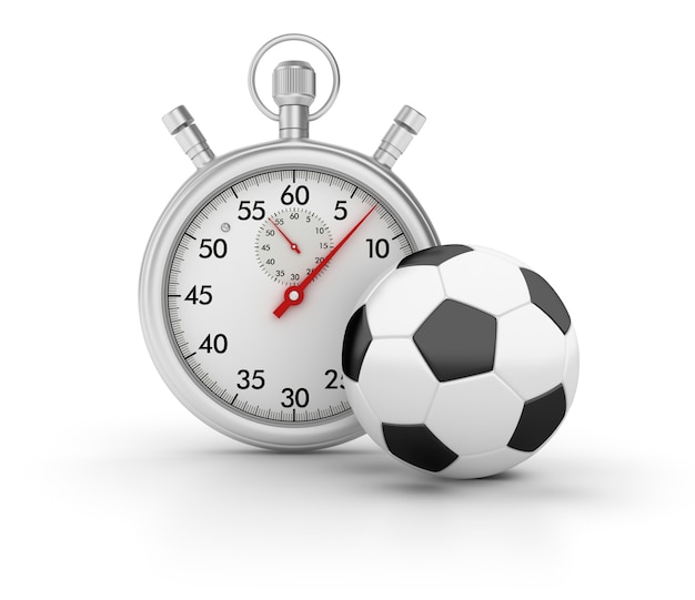 3D Stopwatch with Soccer Ball