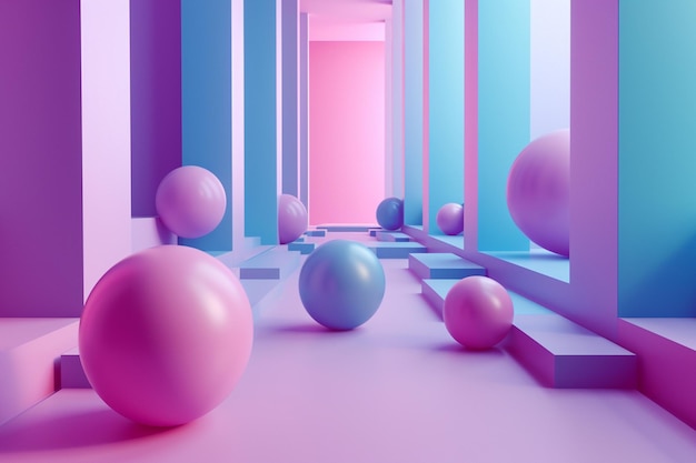 3d 세련된 미니멀리즘 배경