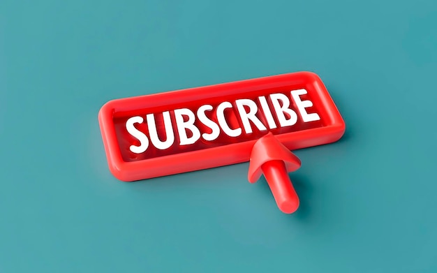 3d subscribe button