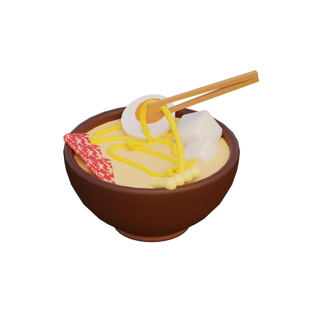 3D Sukiyaki Illustration