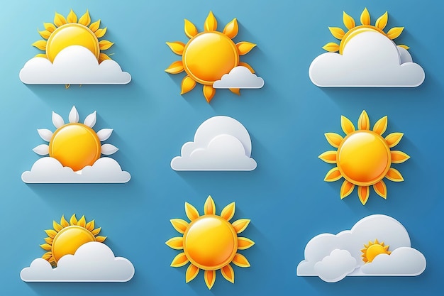 3d sunny weather icon