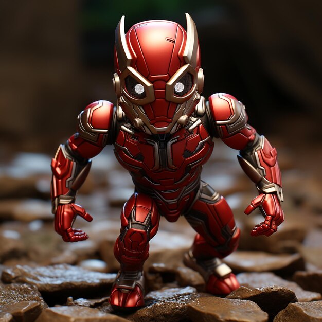 Photo 3d super hero ant