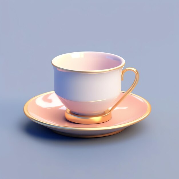 Premium AI Image 3d tea cup