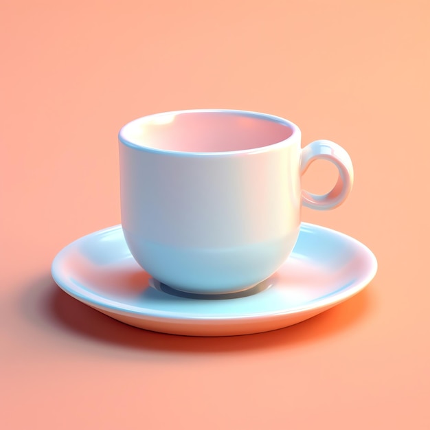 3d tea cup