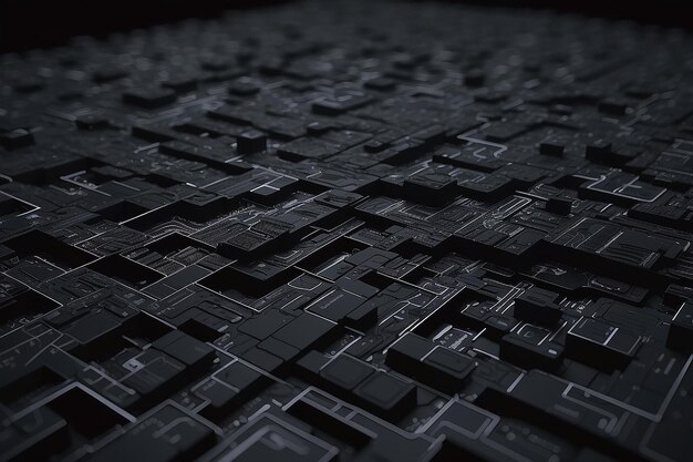 Photo 3d technology geometric black background