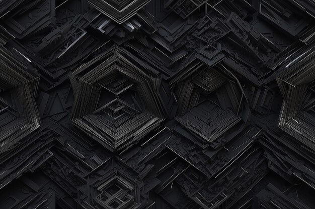 Photo 3d technology geometric black background