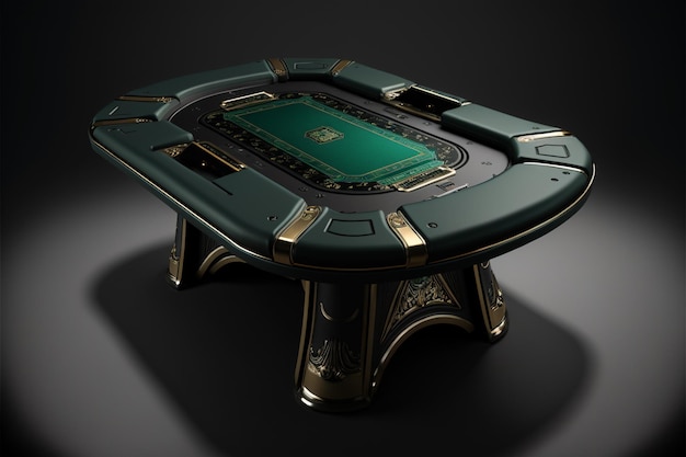 3D technology modern poker table