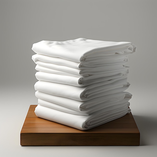 3D Tee shirt on whtie table stand