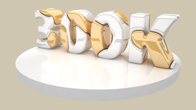 3d text 300k follower