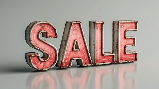 3D text effect of the Sale AI generate illustration