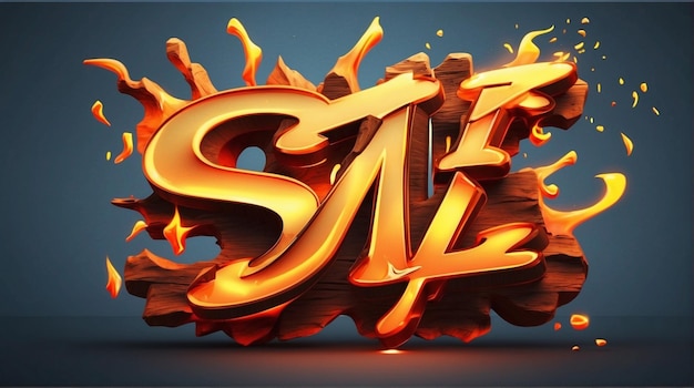 Photo 3d text effect