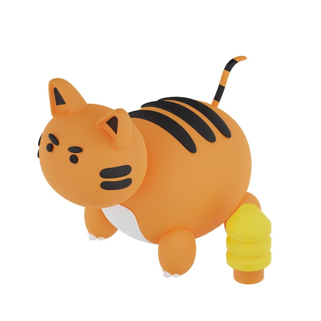 3D Tiger Illustration