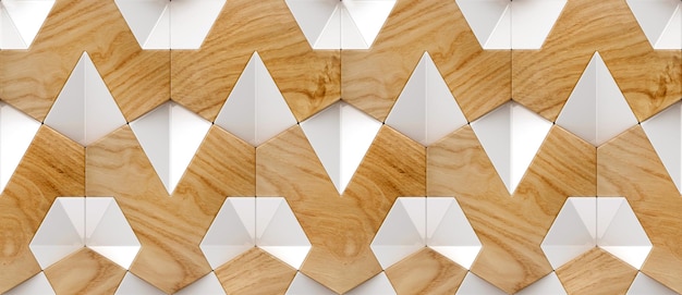 3D Tile geometric wood digital printing for wallpaper and ceramic tile