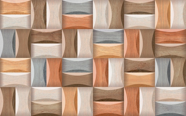 3D Tile wood geometric digital printing for wallpaper and ceramic tile