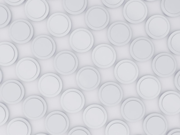 3d top view background white round columns for products add