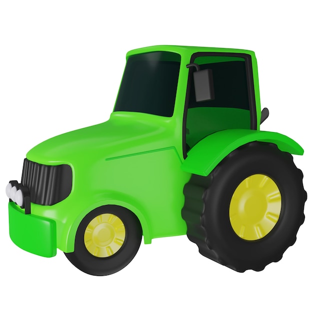 3d Tractor illustration design photo