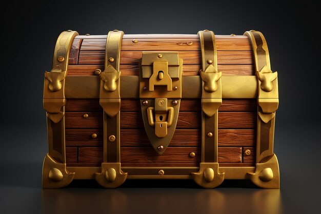 3D treasure chest