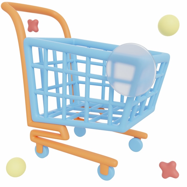 3D Trolley Illustration