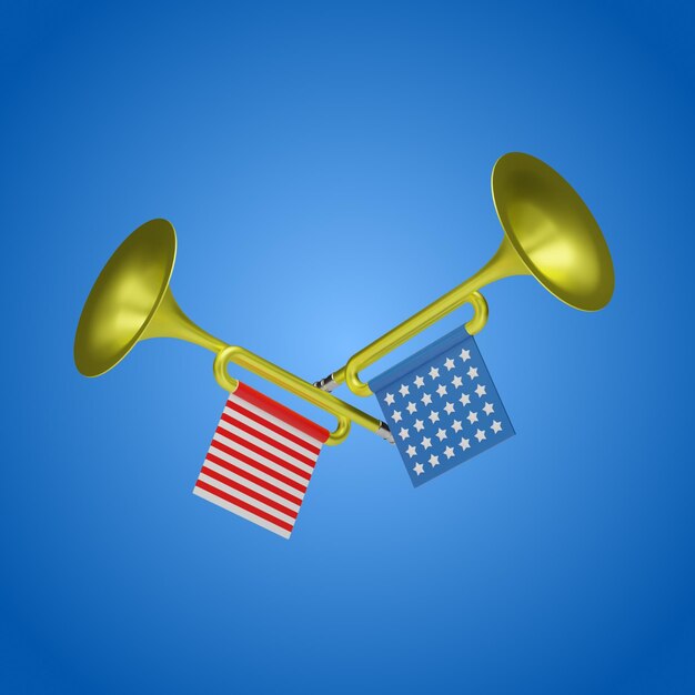 Photo 3d trumpet