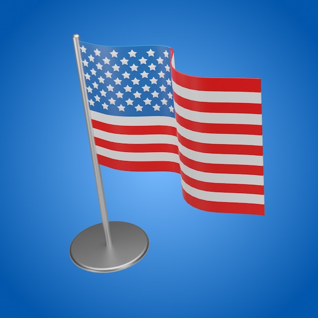 Photo 3d usa flag