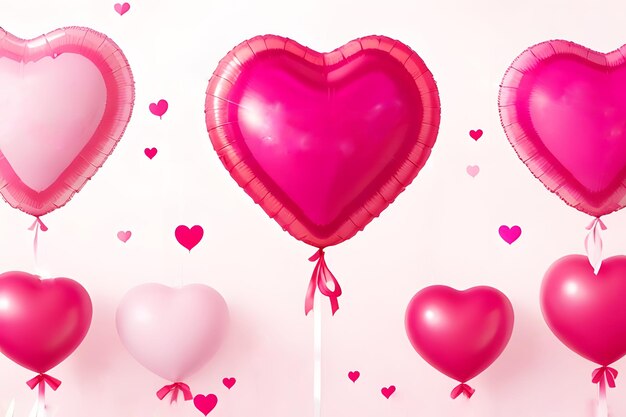 Photo 3d valentine balloon ai generated