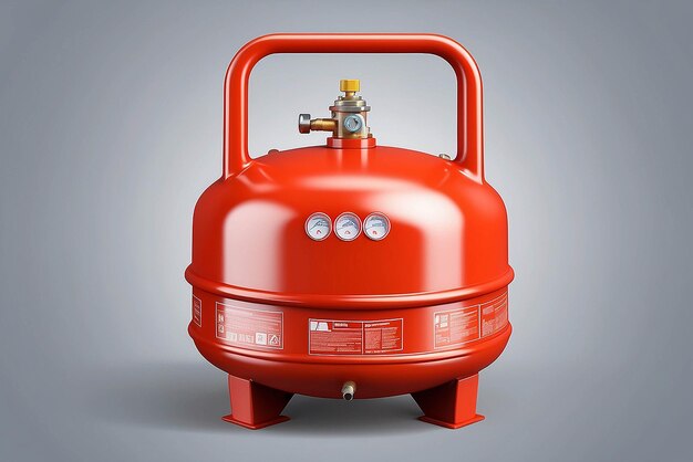 Photo 3d vector natural gas tank used for cooking and various industries consumable and energy economy concept eps 10 vector