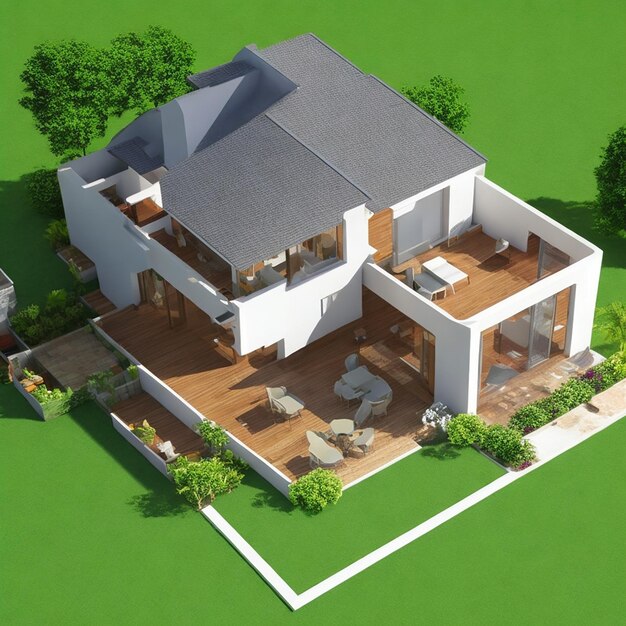 3d view of house model