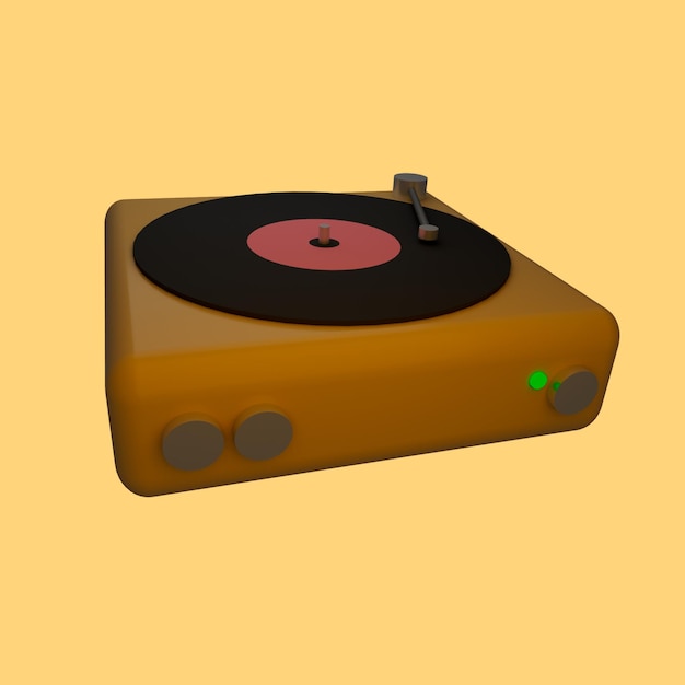 3d vinil player