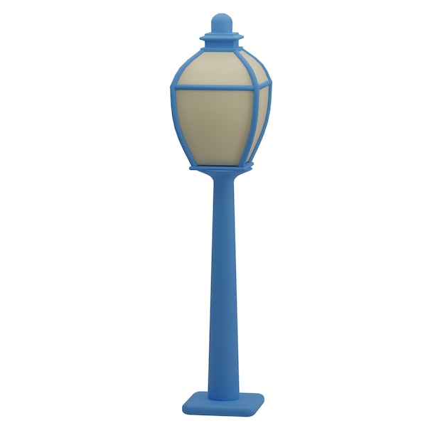 Photo 3d vintage street light illustration