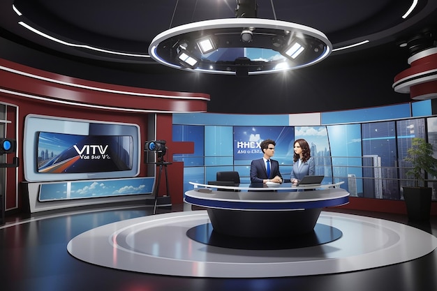 3d virtual tv studio news