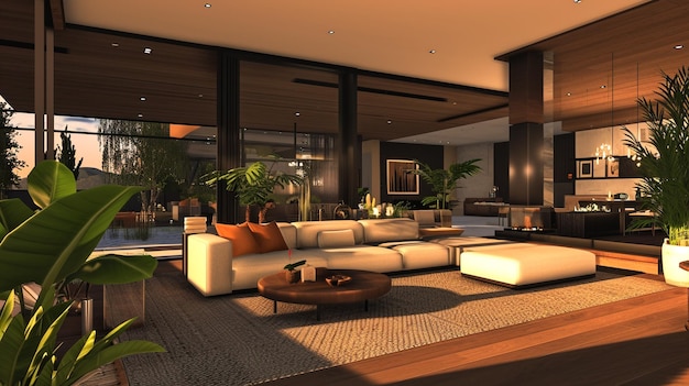 3d visualization of the house luxury 3d rendering