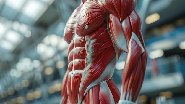 3D visualization of muscle recovery treatments sports science