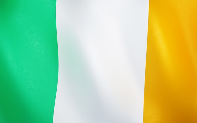 3D Vlag van Ierland.