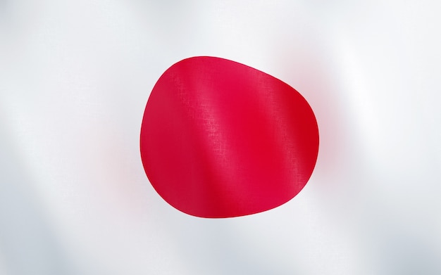 3D Vlag van Japan.