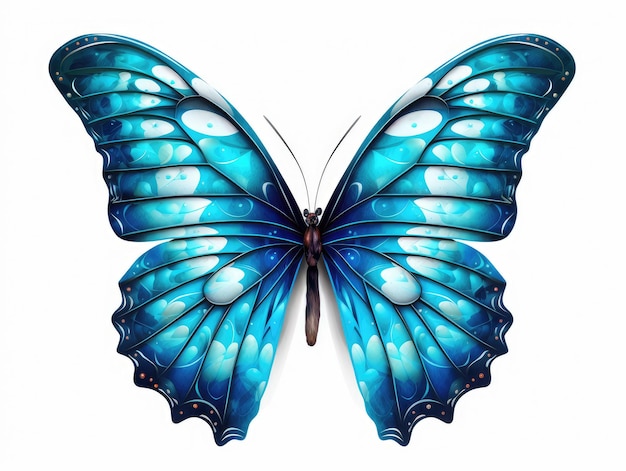 3D-vlinderontwerp gratis foto HD achtergrond