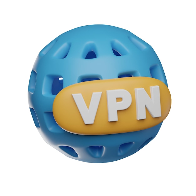 3D VPN-illustratie