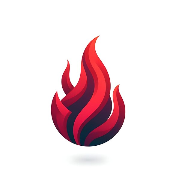 3D-vuur vlam vector