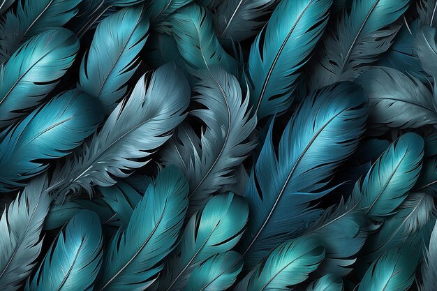 3d wallpaper background of a group of feathers