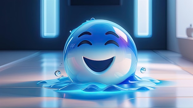 3D-water emoji